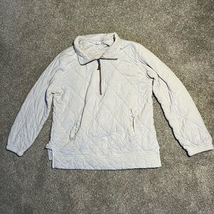 Light purple women’s sweater with zip